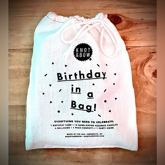 NWT • Knot & Bow • Birthday In A Bag! • Everything You Need To Celebrate A B-Day - Picture 2 of 2